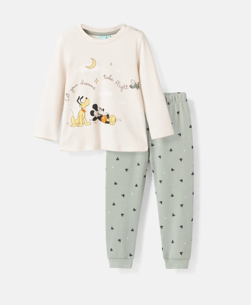 Dvodelna pižama Mickey Mouse za dojenčke iz 100 % bombaža