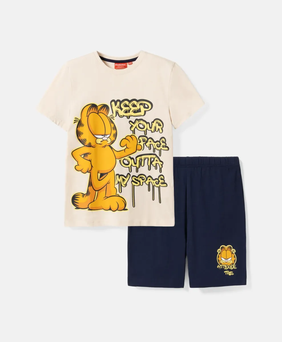Fantovska pižama Garfield 100 % bombaž