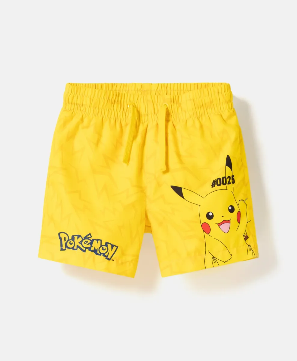 Fantovske rumene kratke hlače Pokémon
