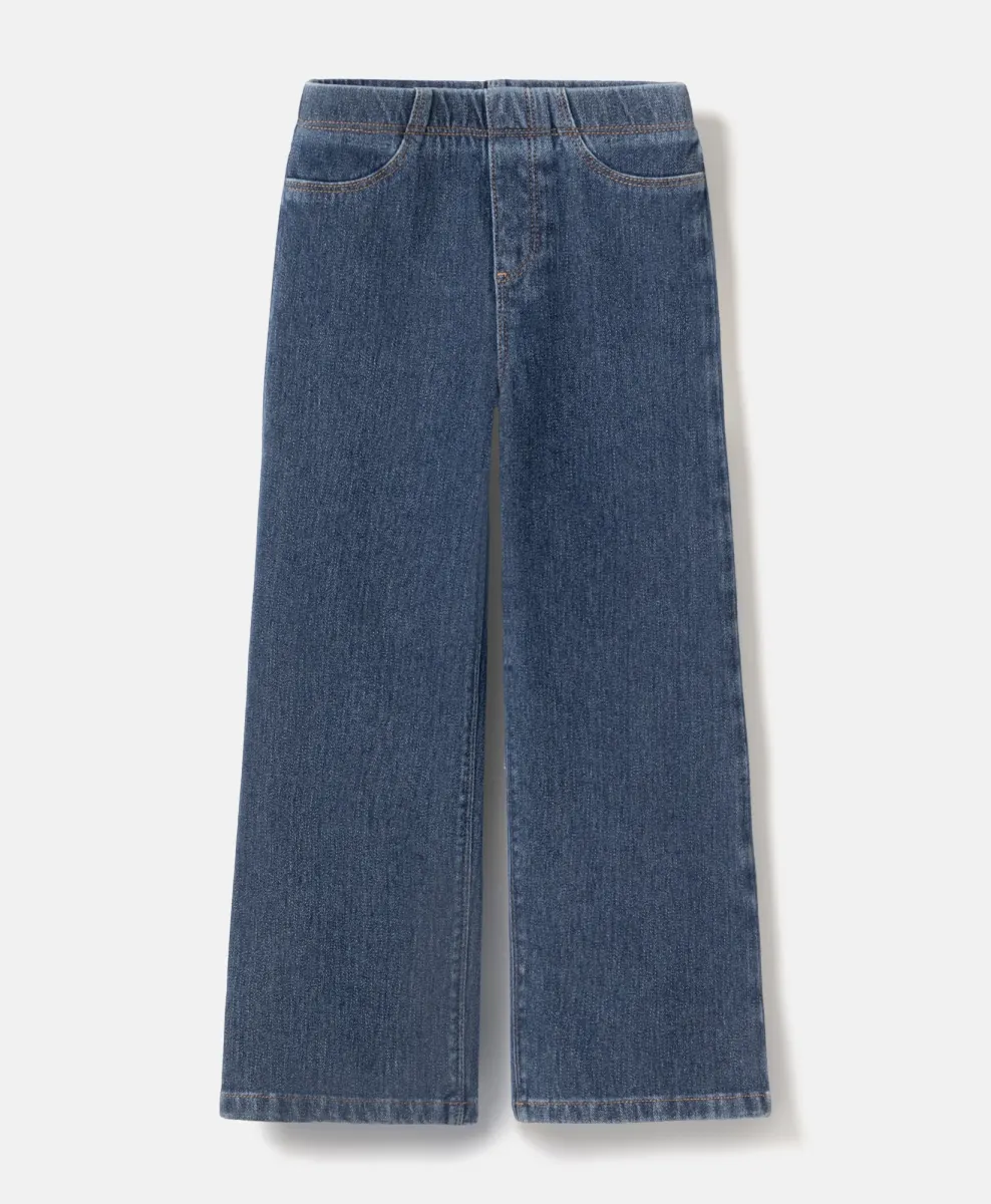 jeans hlače za deklice s široko hlačnico
