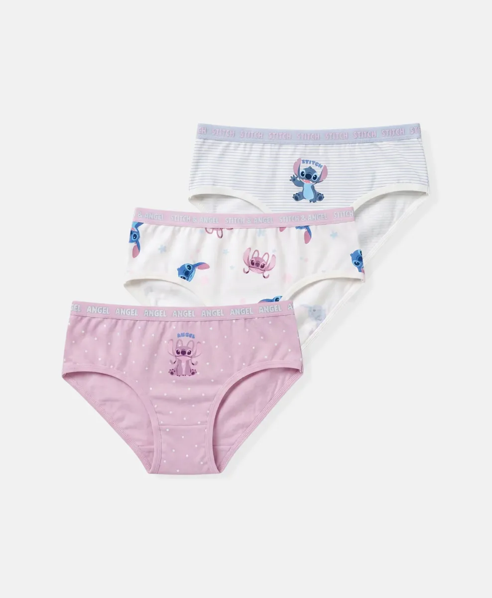 Komplet dekliških spodnjih hlačk Stitch