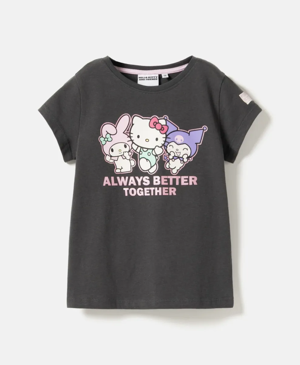 Majica za deklice Hello Kitty 100% bombaž