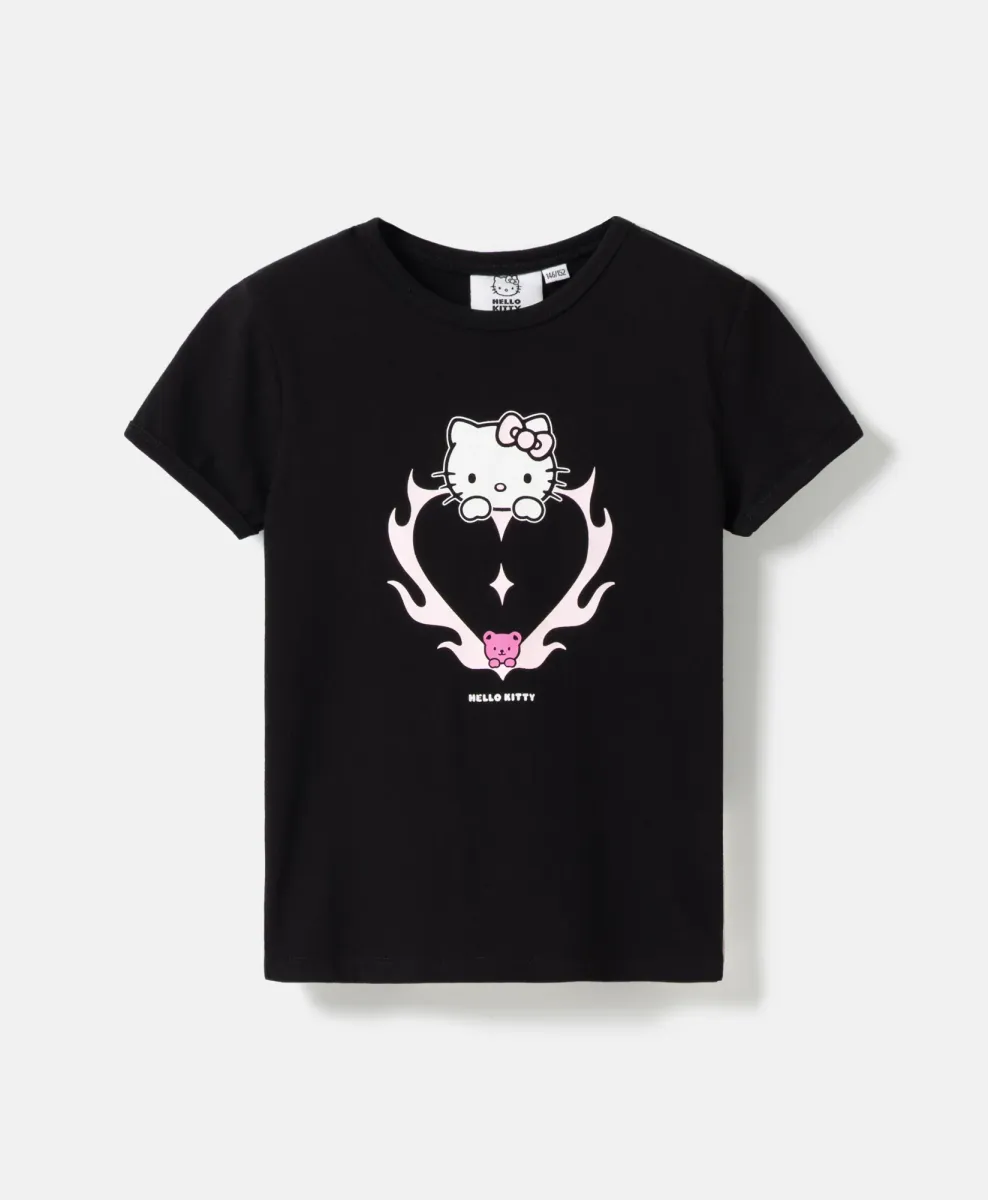 Majica za deklice oprijetega kroja Hello Kitty