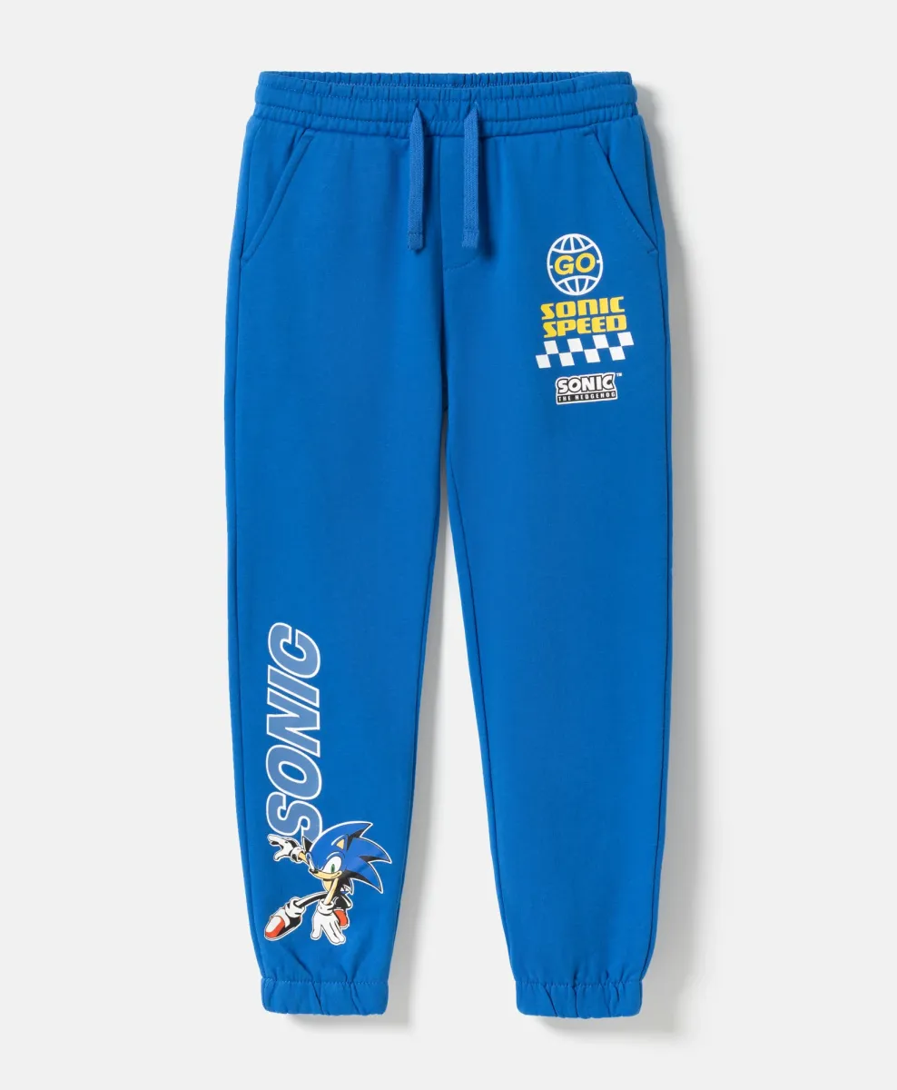 Moder spodnji del trenirke za dečke Sonic