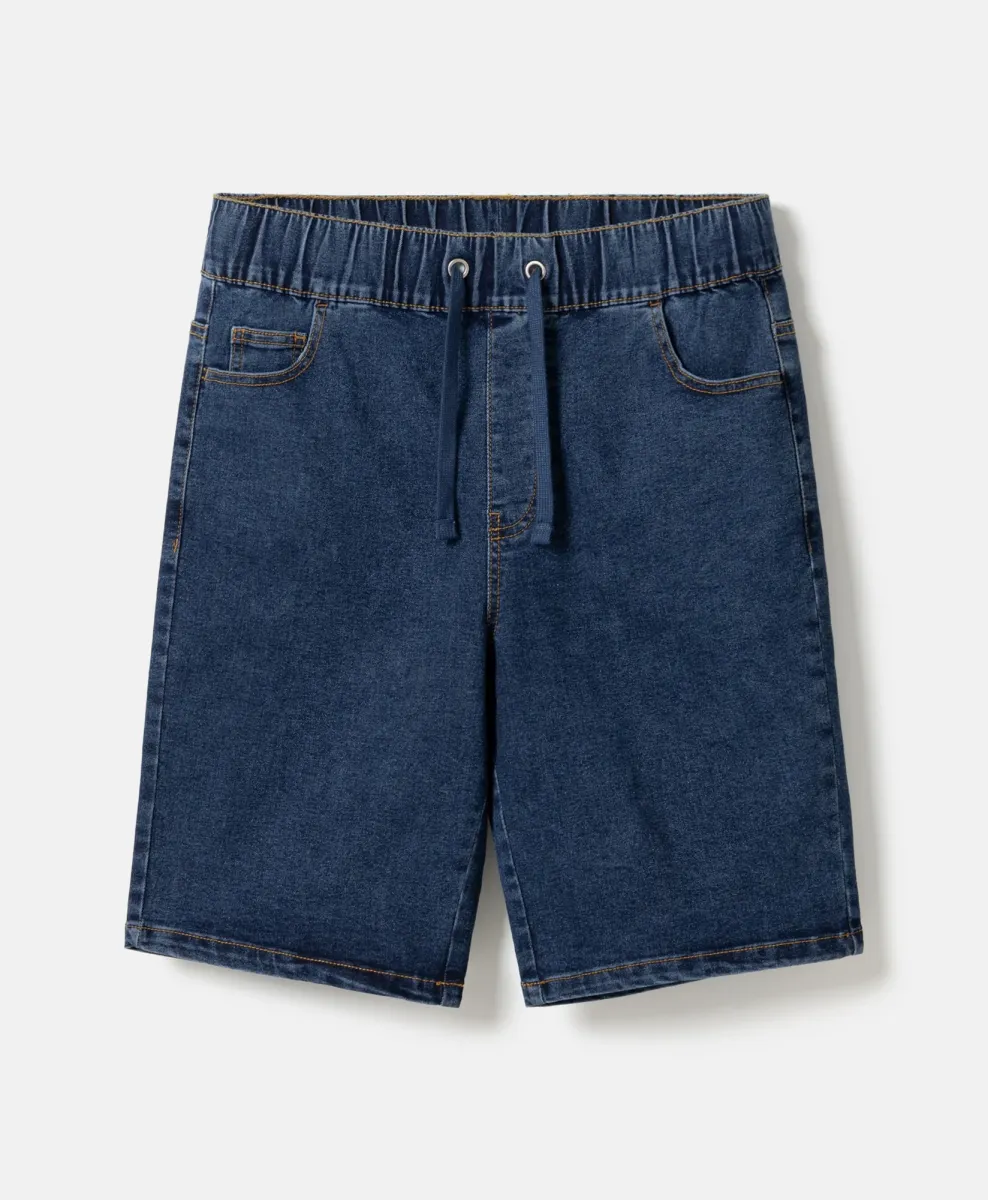 Moške jeans kratke hlače z žepi