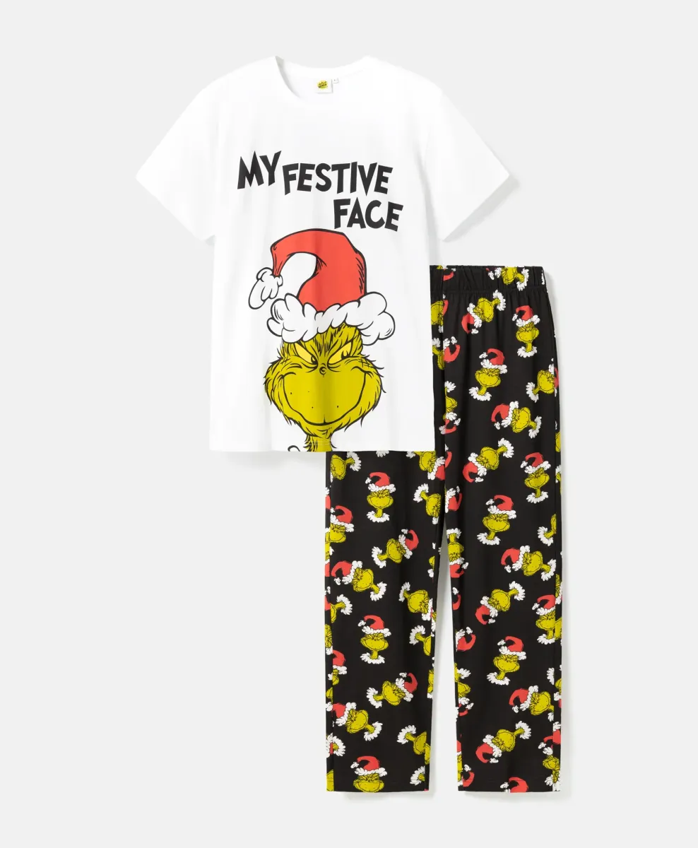 Piżama męska świąteczna Grinch 100% bawełna