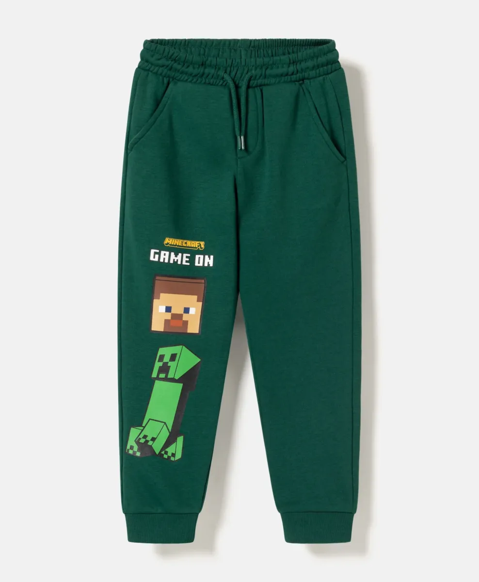 Športne hlače za dečke Minecraft iz 100 % bombaža