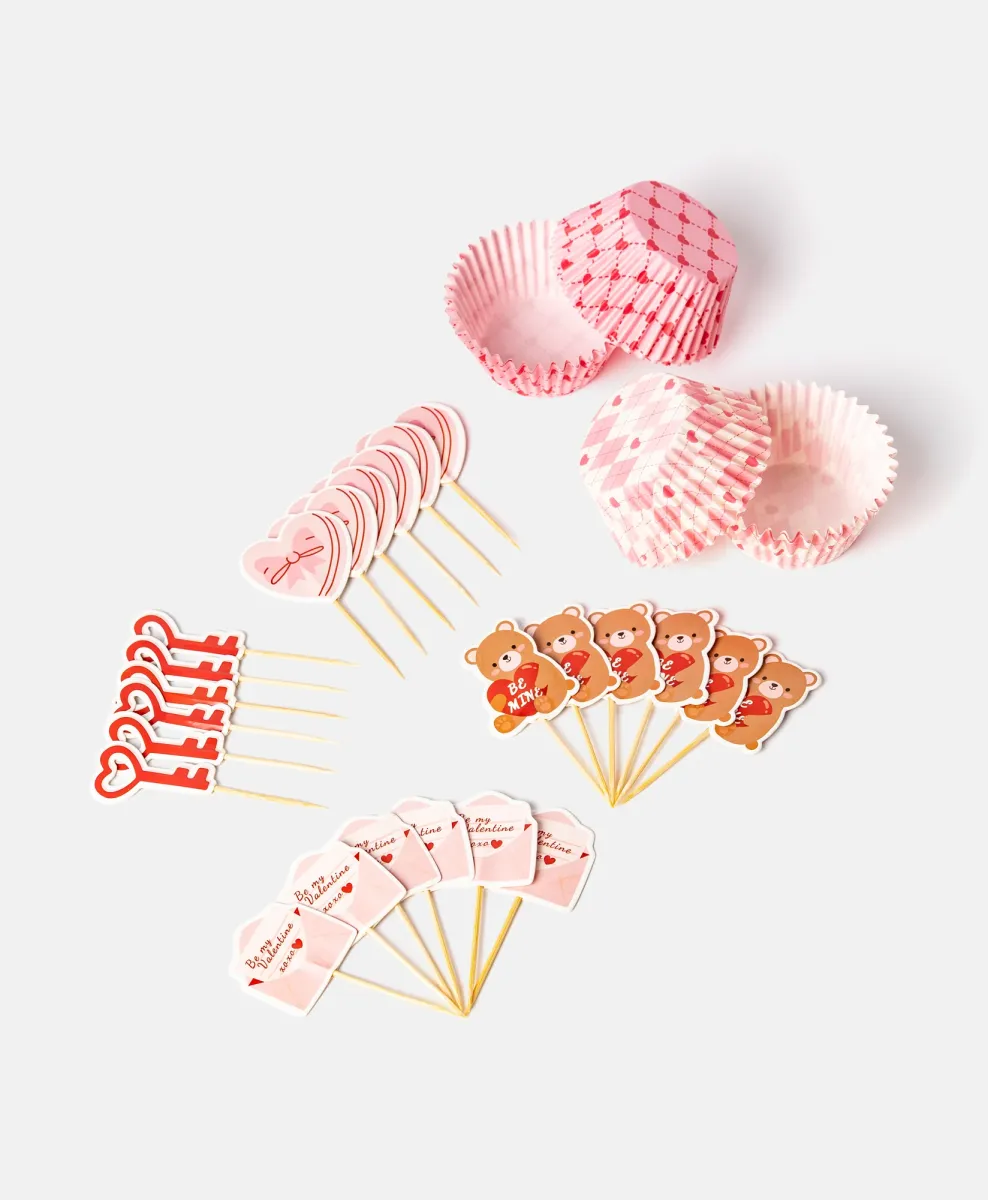 Set za dekoracijo tort Valentinovo
