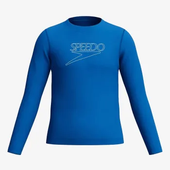 Speedo Unisex Long Sleeve Classic Logo Rash Gua